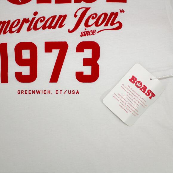 NEW BOAST T-Shirt (M) American Icon 1973 Greenwich CT USA Tennis - Picture 5 of 8